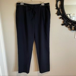 Zara Navy Pant with drawstring waist - Size XLarge